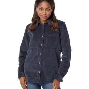 L.L. Bean Black comfort Corduroy relaxed Shirt long Sleeve